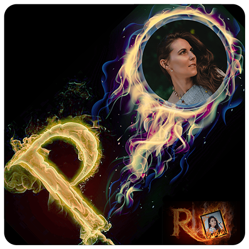 Lighting Text Photo Frame icon