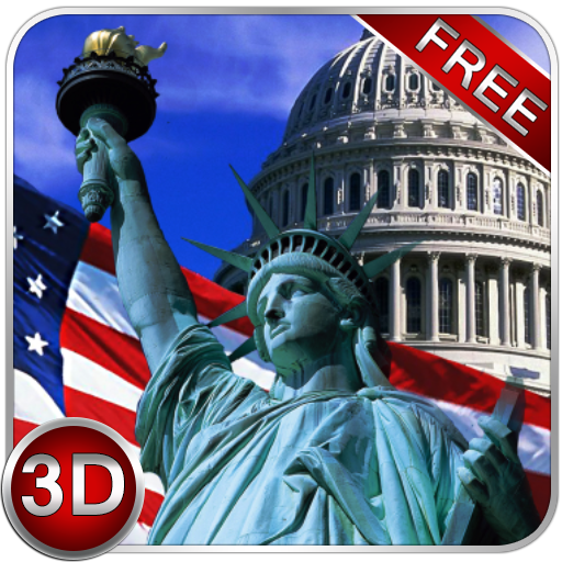 Free American Symbols 3D Next Launcher theme icon