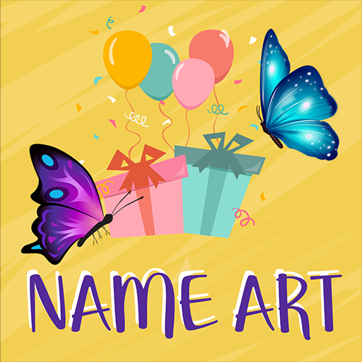 Birthday Cards Name Art Maker icon