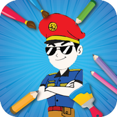 Little Singham Coloring Pages Educational Basics icon