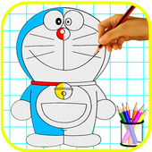 How to Draw Doraemon anime icon