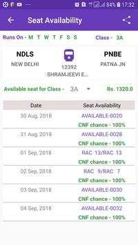 TrainTKT-W/L Ticket & PNR Prediction,Station Board screenshot 1