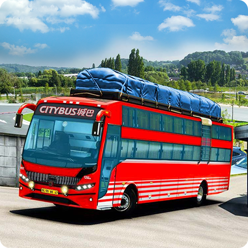 Bus driving simulator 3d game icon