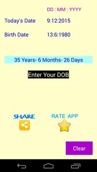 Age Calculator Free and Easy screenshot 4