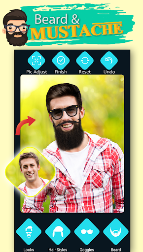 Men Beard Hairstyle Photo Editor screenshot 3