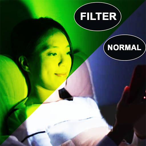Brightness dimmer night mode &amp; blue Light Filter icon