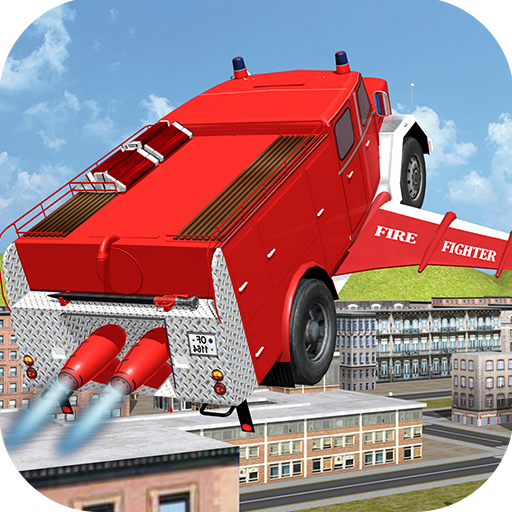 Flying Firetruck City Pilot 3D icon