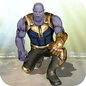 Real Future Superhero Street Fight- Thanos Battle