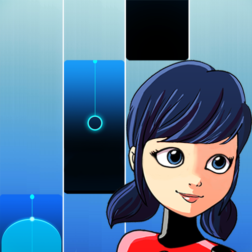 Piano Ladybug Noir Tiles icon