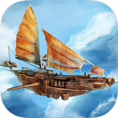 Flying Pirate Ship 3D icon