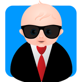 Baby boss talking icon