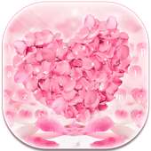 Pink Love Petals Keyboard on 9Apps