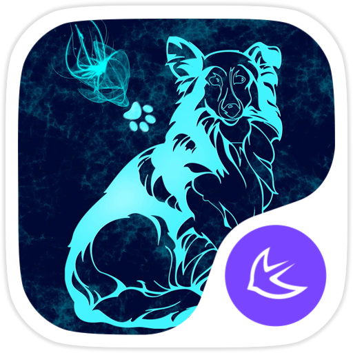 Deep blue theme for APUS icon