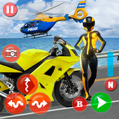Stuntman Bike Race Police Helicopter 2019 icon