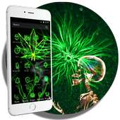 Neon Rasta Weed Theme on 9Apps