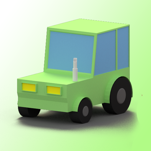 Racing car 3d icon