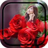 Red Rose Photo Frame