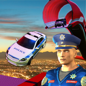 US Police Car Driving Impossible Stunts Mania 2018 icon