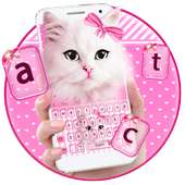 Pink Furry Kitty Keyboard on 9Apps