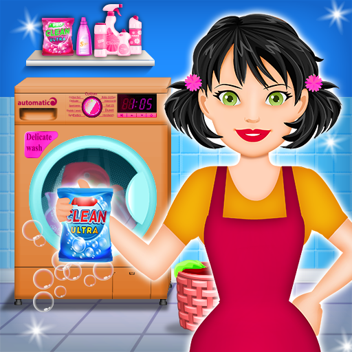 Home Laundry &amp; Dish Washing: Messy Room Cleaning icon