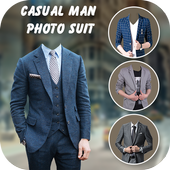 Man Formal Shirt Photo Suit Maker icon