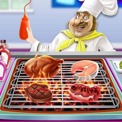 BBQ Restaurant Rush: Grill Food Cooking Stand icon