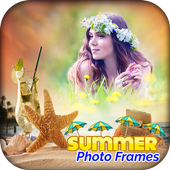 summer photo frame icon