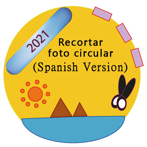 Recortar foto circular icon