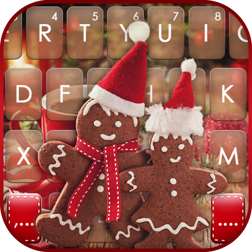 Gingerbread Man Keyboard Background icon