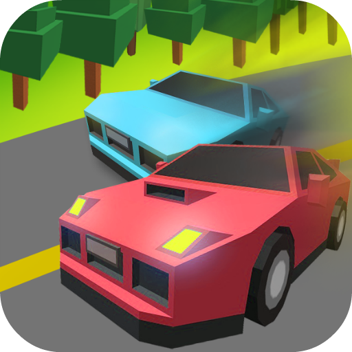 Blocky Car Racing : Traffic Racer 3D icon