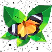 Butterfly Polygon Puzzle By Number