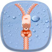 Water drop Zipper Lock Screen icon
