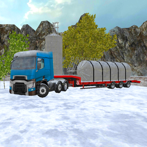 Winter Farm Truck 3D: Silo Transport icon