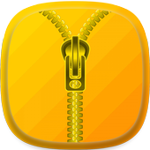 Yellow Zipper Lock Screen icon