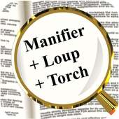 Magnifying glass with light   Magnifier flashlight