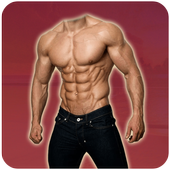 Man Six Pack Photo Suit icon