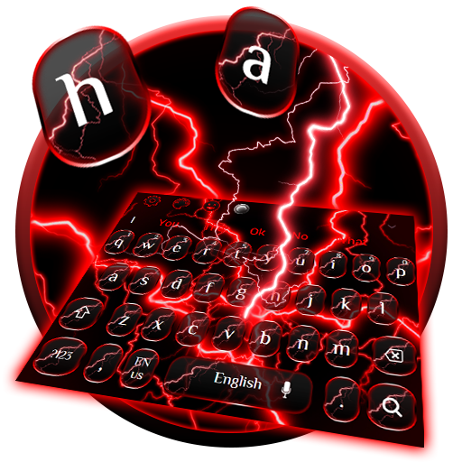 Red Thunder Lightning Keyboard Theme icon