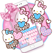 Pink Cute Rabbit Keyboard icon