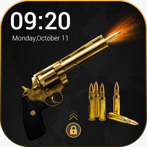 Gun Shooting Lock Screen - Gun Lock Screen icon