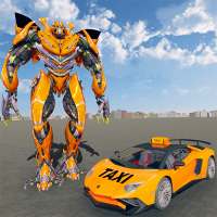 Robot Car Taxi: Future Robot Taxi Transporter Game