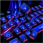 Cool Blue Red Light Keyboard icon