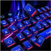 Cool Blue Red Light Keyboard