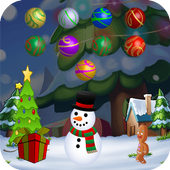 Christmas bubble shooter icon