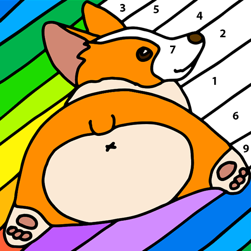 Big Coloring Book: free color by number, pixel art icon