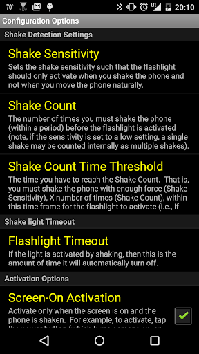 Shake Flashlight LE screenshot 4