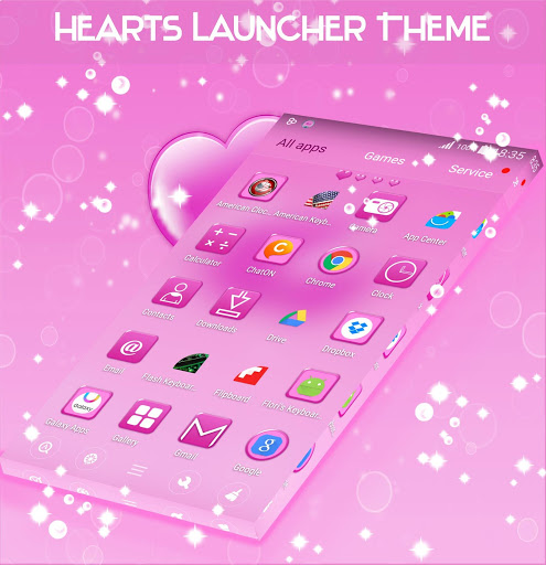 Hearts Launcher Theme screenshot 4