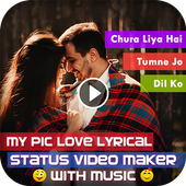 My Pic Love Lyrical Status Video Maker with Music icon