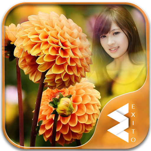 Orange Dahlia Photo Frames icon