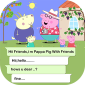 Chat with Pepa the pig Prank أيقونة