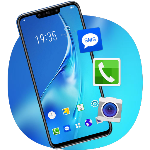 Theme for Galaxy J3 Pro Transparent glass icon